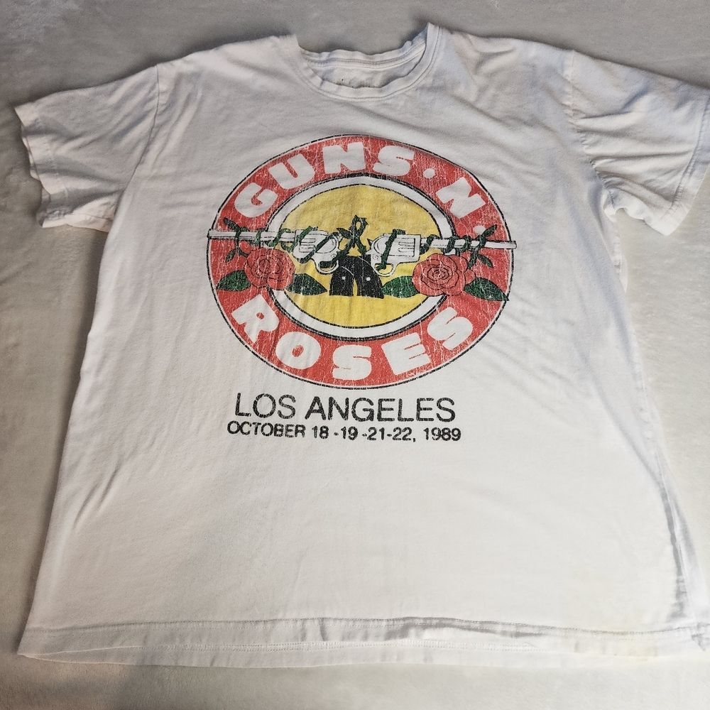 Guns N' Roses Los Angeles Tshirt With Graphics Size XL